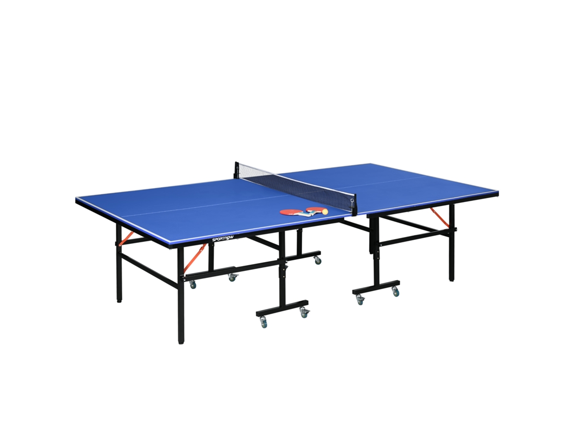 Mesa de Ping Pong Dobrável com Rodas para Interior e Exterio