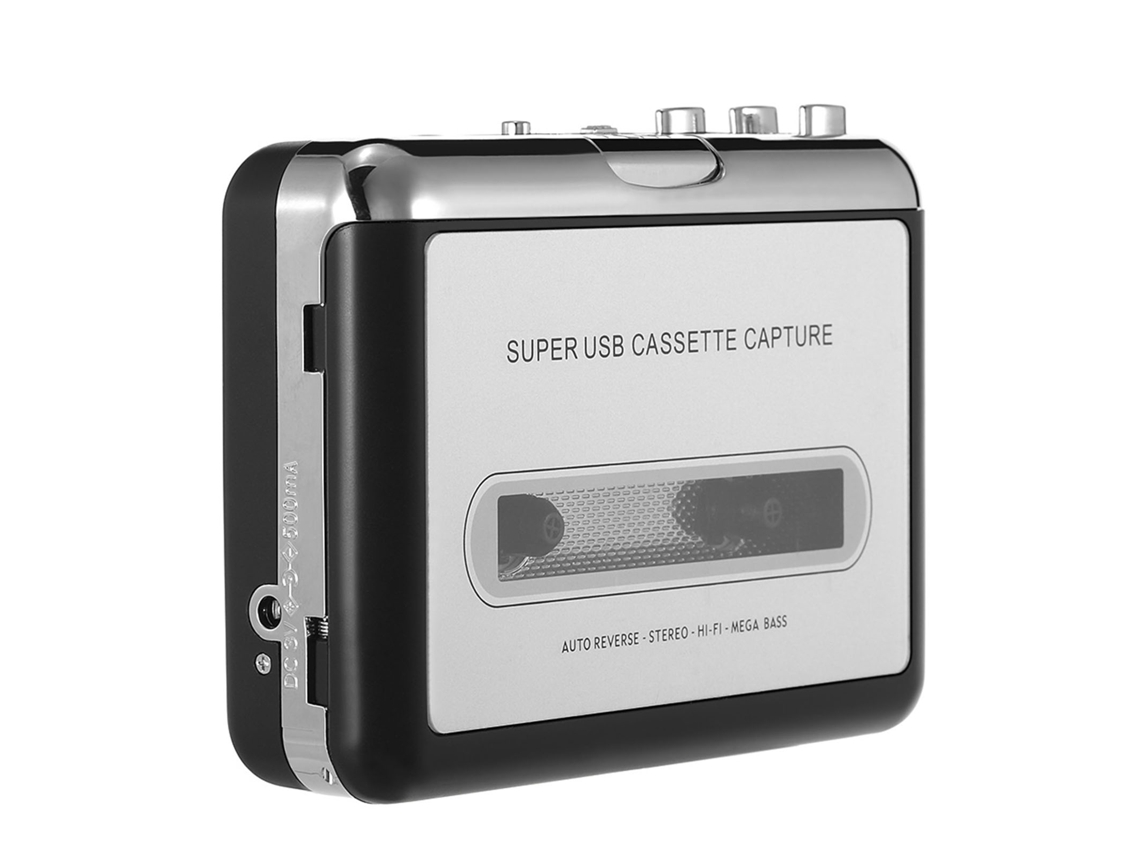 Aetheria conversor de Fita Cassete Usb para Mp3 com Alta Qualidade de Som e Fone de Ouvido Portátil