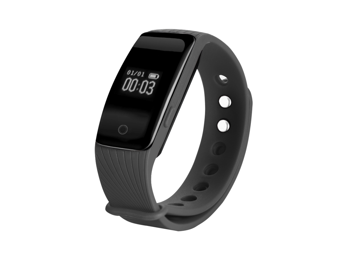 Pulseira Inteligente Id107 Pulseira Inteligente Bluetooth com Ritmo Cardíaco (preta) EOOCOO (monitoramento de Ritmo Cardíaco e Passos)