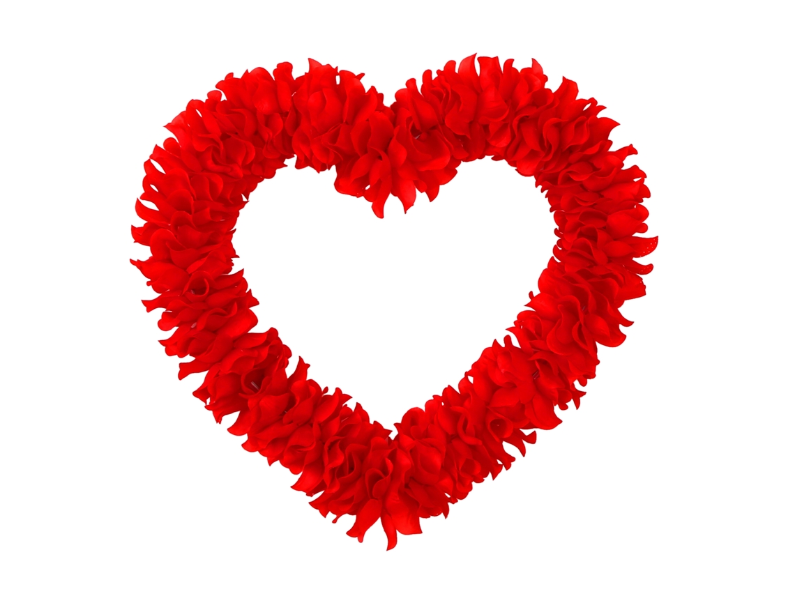 Love Shape peça única com perímetro de 80cm e cor vermelha Bright LAXISCREED