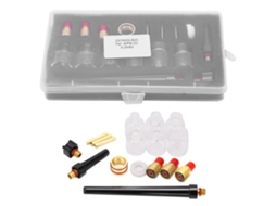 Kit de acessórios para tocha de solda, consumíveis de latão, copos de vidro, bico de 2 mm para WP9/20