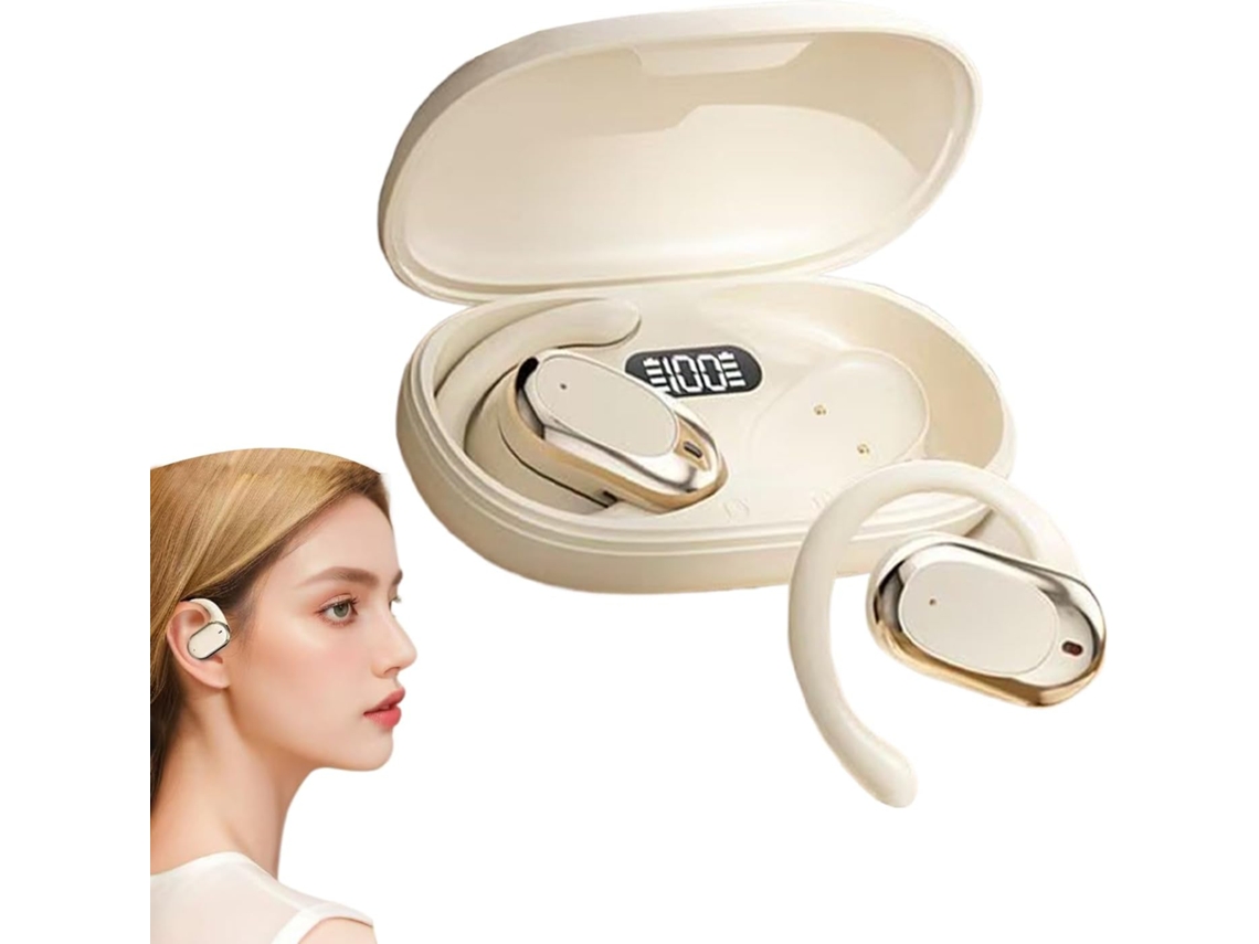Fones De Ouvido Com Ganchos Auriculares, Cancelamento De Ruído, À Prova D Água, Ideais Para Corrida