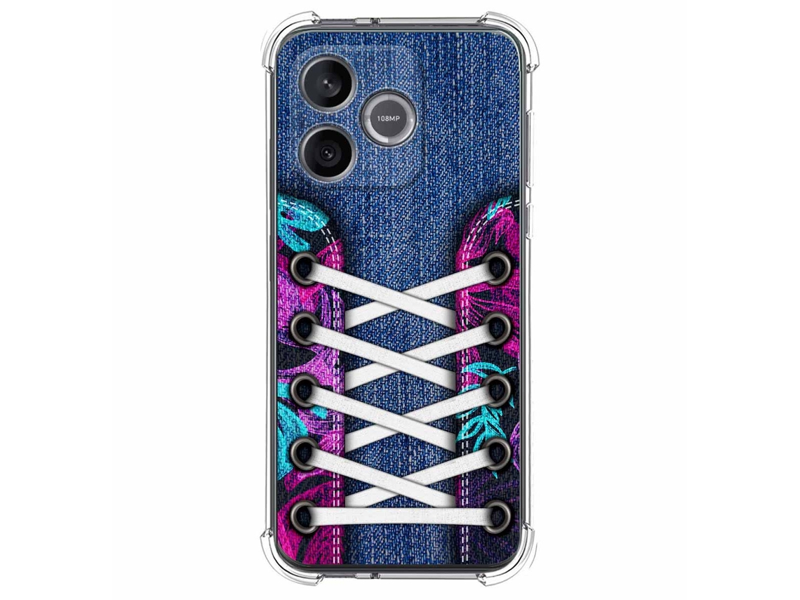 Capa Tumundosmartphone De Silicone À Prova De Choque Para Honor 600 Lite 5g Com Estampa De Tênis 6 Desenhos