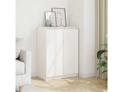 Vidaxl Aparador Pinho Maciço 60x36x84 Cm Branco