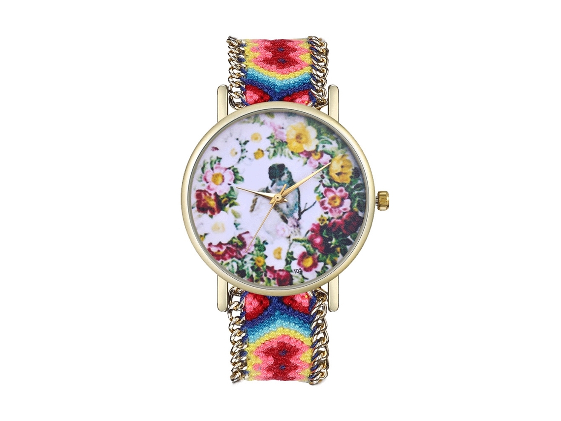 Relógio Zhoulianfa Fashion Casual para Homens e Mulheres com Pulseira de Lã e Quartzo