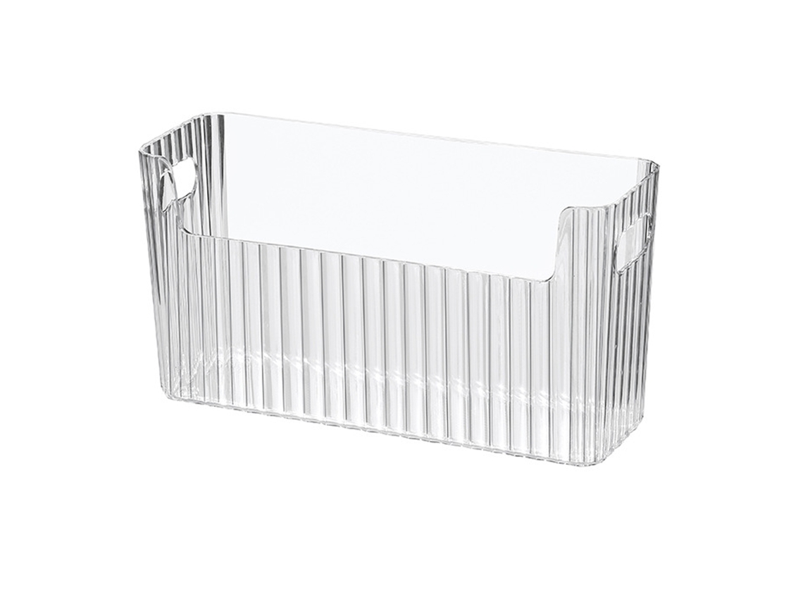Cestas de armazenamento transparentes com grande capacidade para geladeira, banheiro e cosméticos com S/MARCA