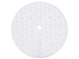 Saia de árvore de natal VIDAXL Branco Faux fur (122 cm)