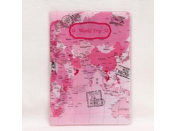 Capa Protetora Para Passaporte E Documento De Identidade, Cor Rosa, Ideal Para Viagens