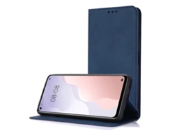 Capa Livro Para Samsung Galaxy A56 Mistercapas Azul
