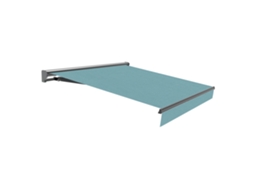 Wasabi - Toldo Exterior Enrolável 4x2,5 Aqua – Estrutura Semicofre De Alumínio - Lona Acrílica Proteção Solar Uv – Inclinável