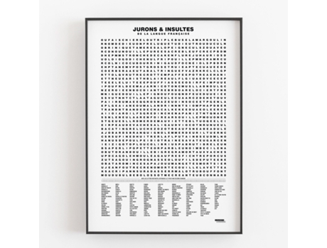 Poster LA MAJORETTE À MOUSTACHE Compilação Des Jurons Et Insultes (50 x 70 cm)