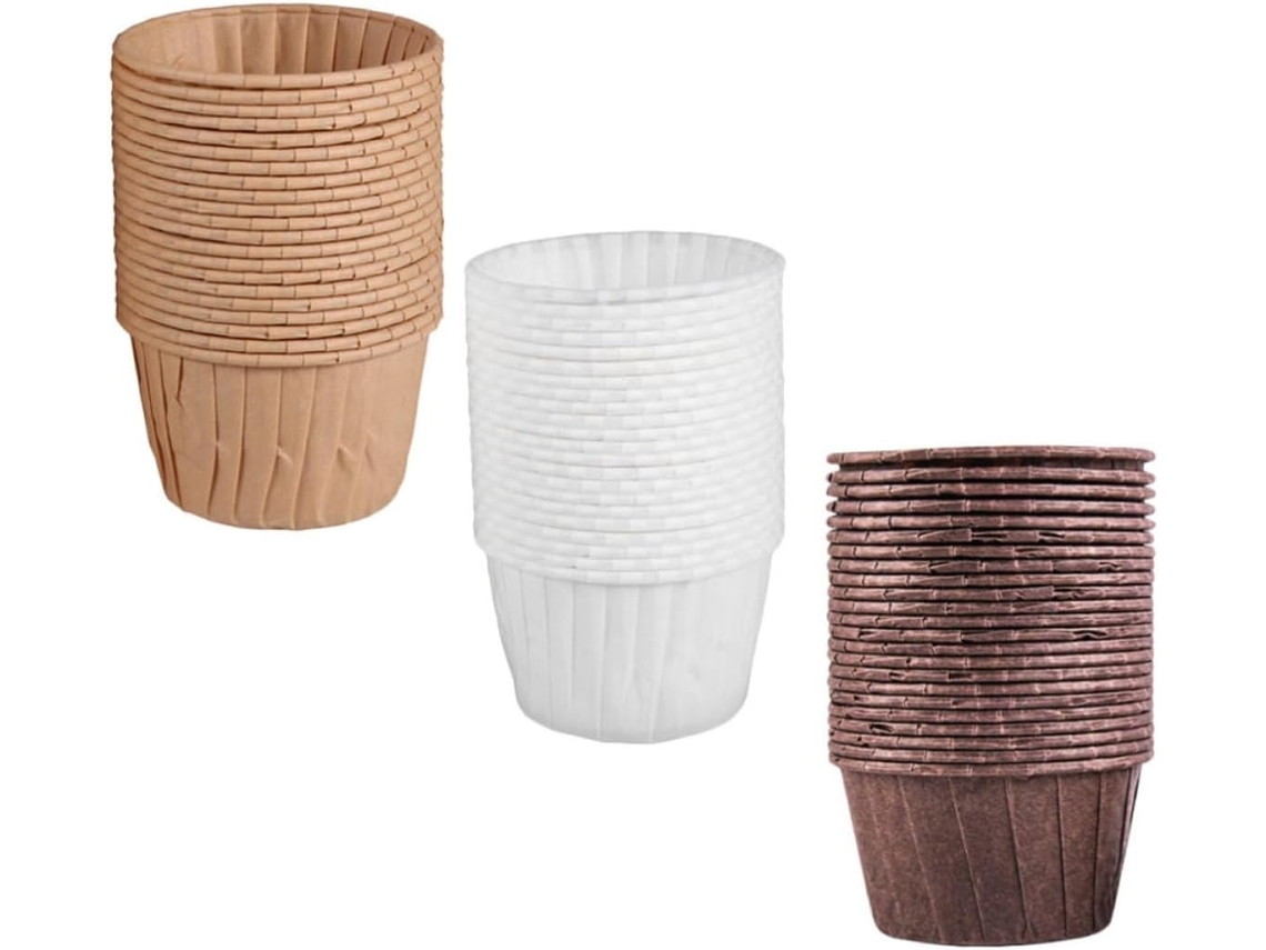 150 Forminhas de Papel Resistentes e Seguras para Muffins, Grandes Descartáveis, Ideais Festas, CHABERLU