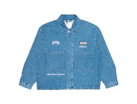 Casaco De Homem Edwin Oshino Uniforme Lavado Azul (l)
