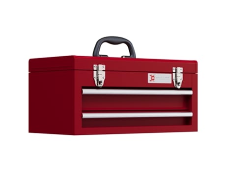 Caixa De Ferramentas Aço Cor Rojo 46x24x22 Cm Durhand