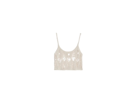 Top De Mulher Apaperkid Traforato Poliéster Branco (40)