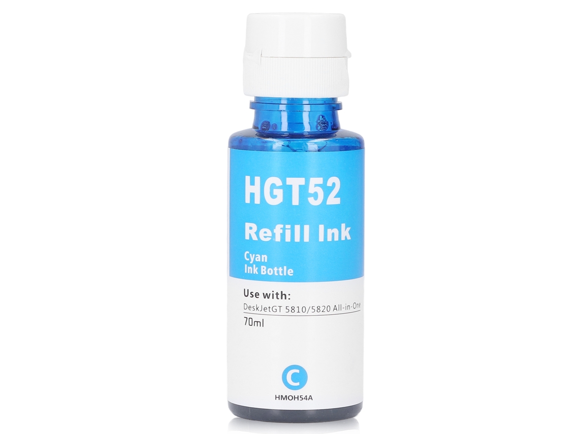 Tinta De Recarga De 70ml Para Impresora Hp Gt5810 5820, Reemplazo De Tinta En Botella Azul