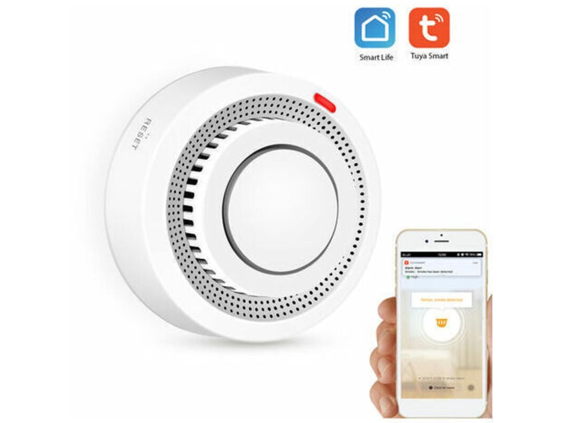 Detector De Fumaça Inteligente Com Wi, Fi, Sistema De Alarme E Detecção De Incêndio Para Residências, Cozinhas, Lojas, Hotéis E Fábricas