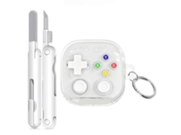 Capa CZHHMART para Samsung Buds 4/4 Pro com Chaveiro em Pu (branca)