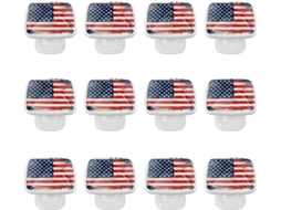 Puxadores Quadrados Para Armários De Cozinha, Puxadores Para Gavetas De Cômoda, 12 Peças, Bandeira Americana Retrô Dos