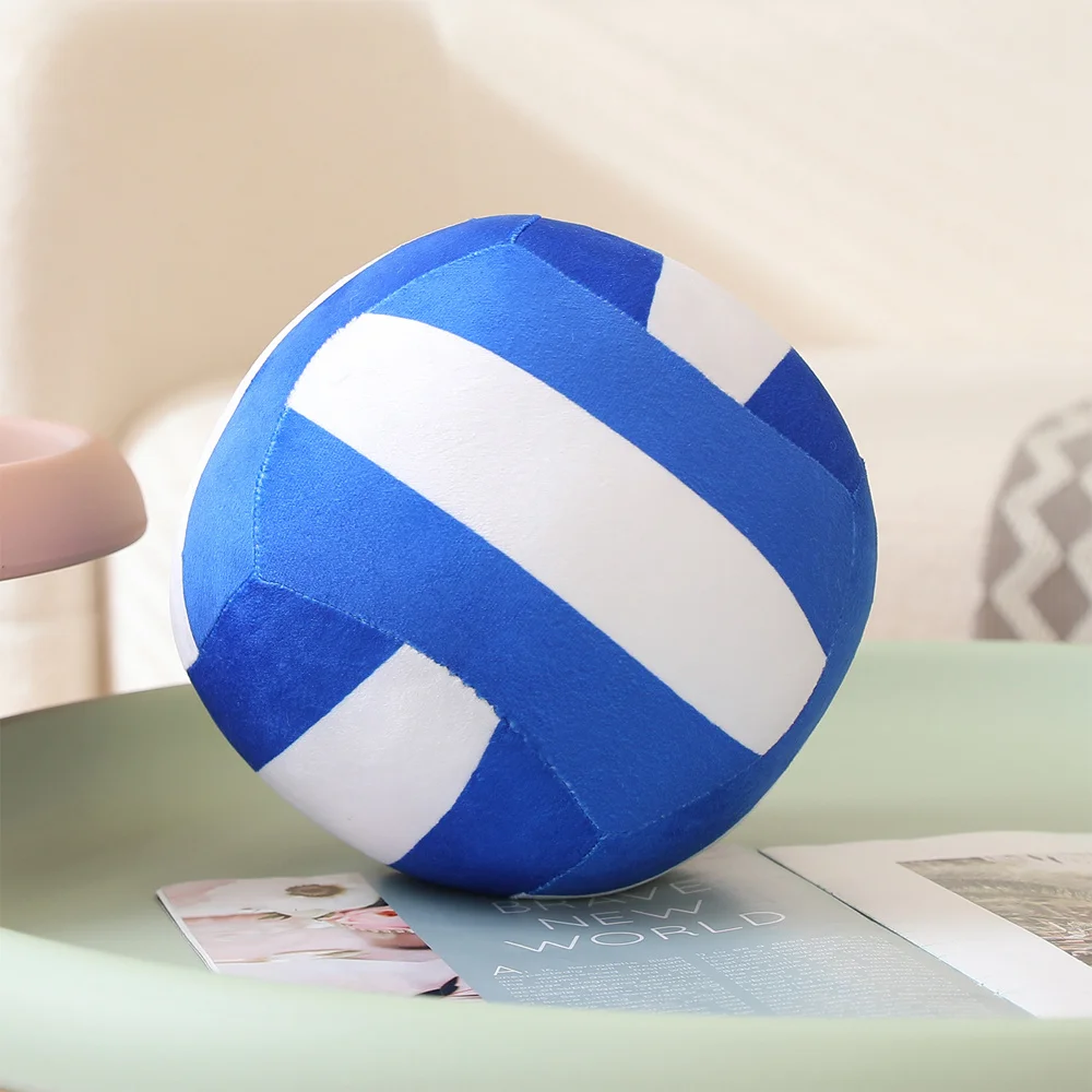 (azul Escuro, 14cm) Brinquedo De Pelúcia Realista E Fofo Em Formato De Bola De Vôlei, Almofada Adorável Para Adereços De Vôlei