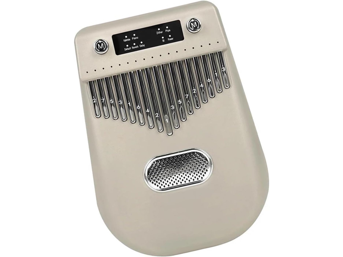 Kalimba Eletrônica Portátil De 17 Teclas (dourada)