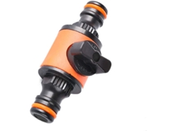 Conector De Engate Rápido Dupla Via Para Mangueira Água Com Válvula