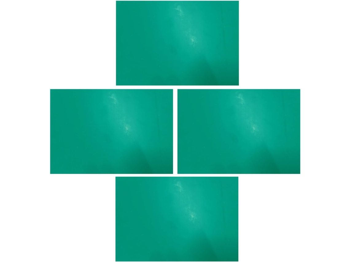 Tapete de corte TOPBATHY em PVC verde, conjunto de 4 peças para artesanato | S/MARCA