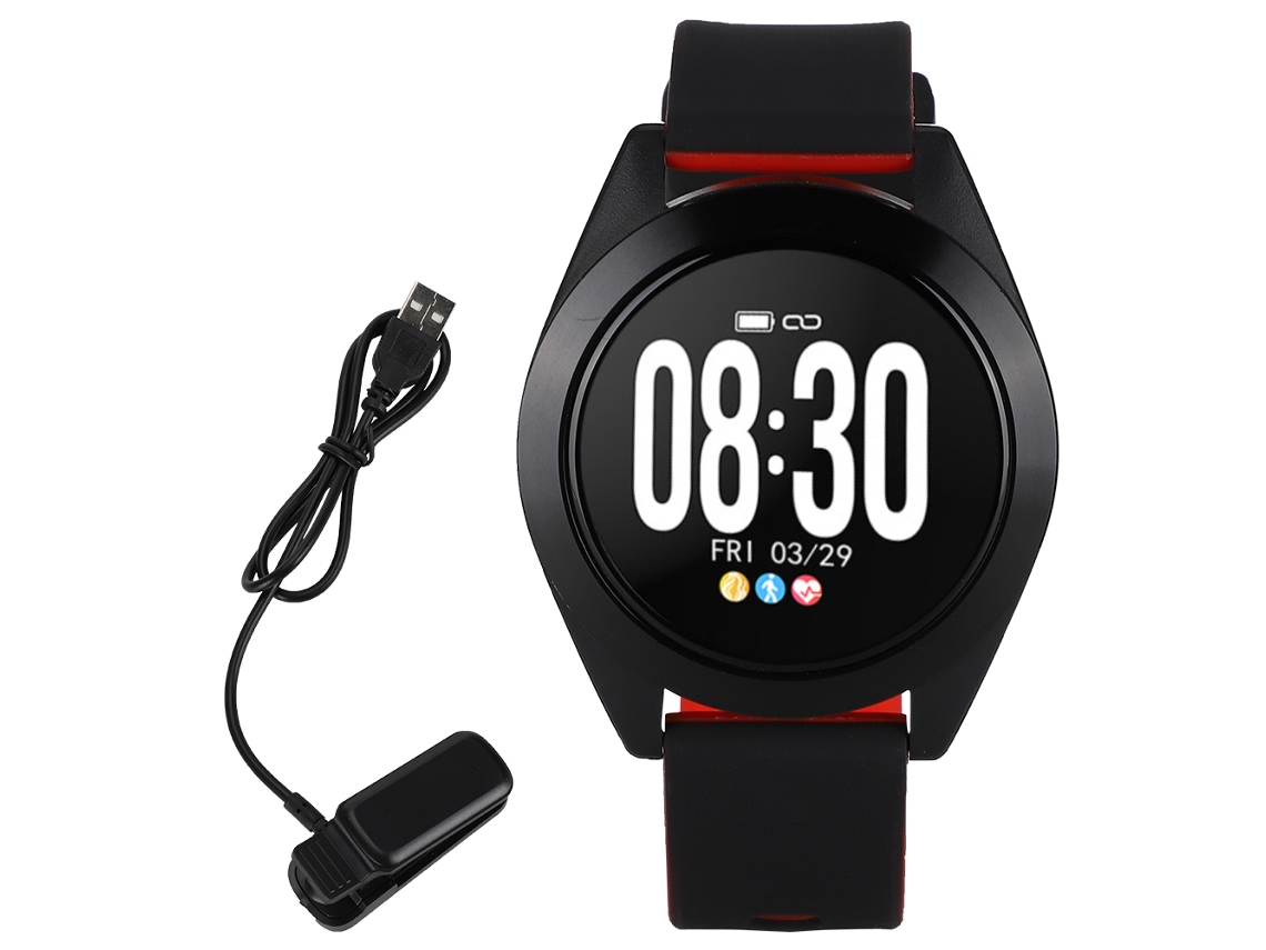 Relógio Pulseira Esportivo EOOCOO à prova d'água com monitor de frequência cardíaca e pressão arterial