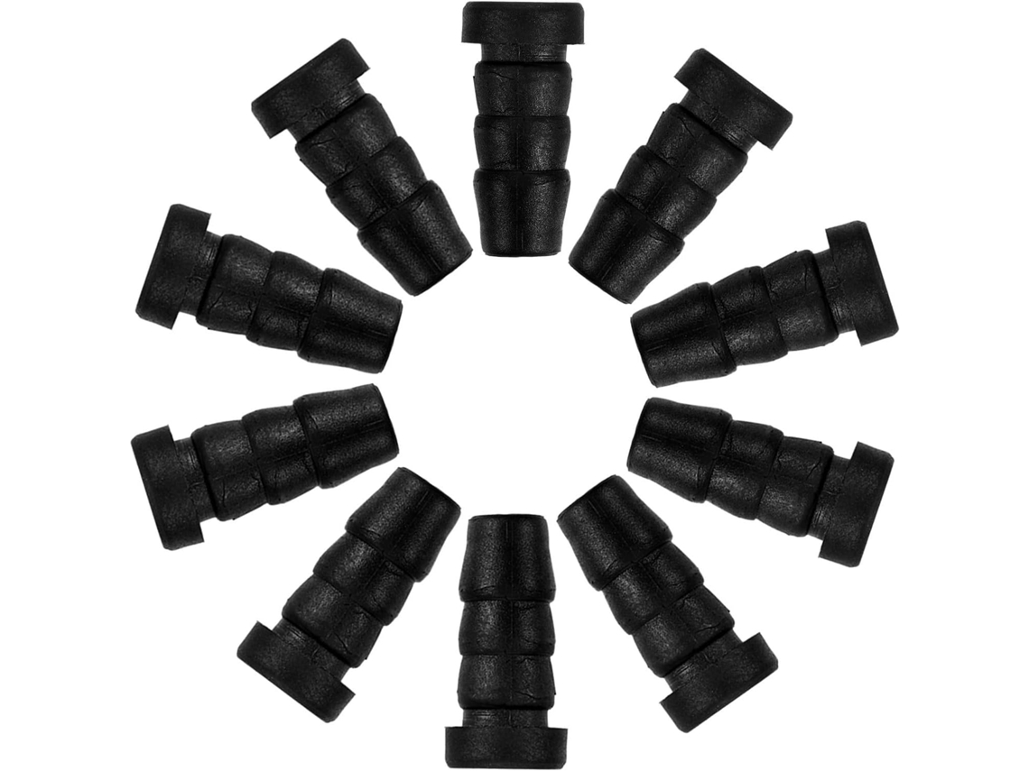 Calotas Para Rodas De Móveis Balacoo, 20-unidades Com Furo De 8mm, Pretas, Material Pp Pa Durável Para Proteção Do Piso