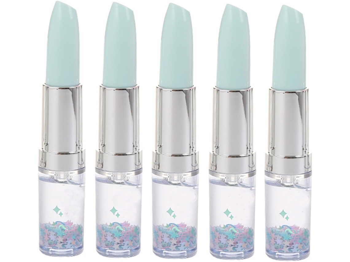 Conjunto De 5 Canetas Gel Criativas Com Design Batom, Coloridas E