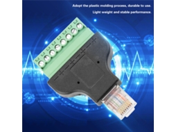 Adaptador Conector Ethernet 8p8c Rg-45 Macho Para Terminal 8 Pinos Digital