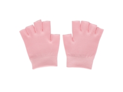 1 Par Reutilizable Luva De Gel Hidratante Sem Dedos Para Mãos