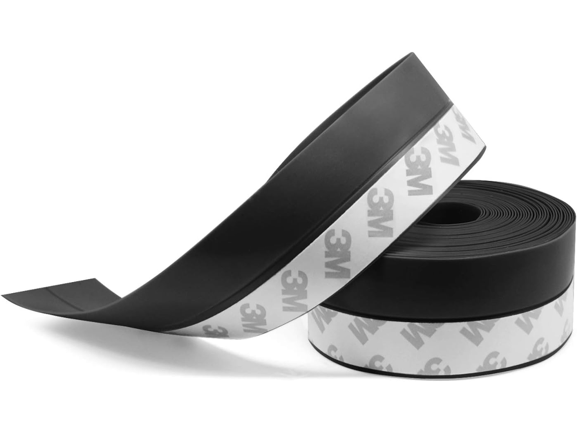 Vedação De Silicone Para Portas E Janelas, 10 M(25 Mm, Preta)