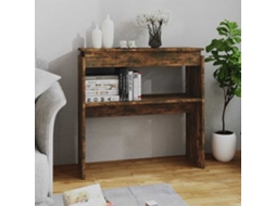 Vidaxl Mesa Consola 80x30x80 Cm Derivados De Madeira Carvalho Fumado