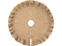 Tapete Decorativo Redondo Para Árvore De Natal De 31 Polegadas, Ideal Para Festas Natalinas E Decoração Externa (linho).