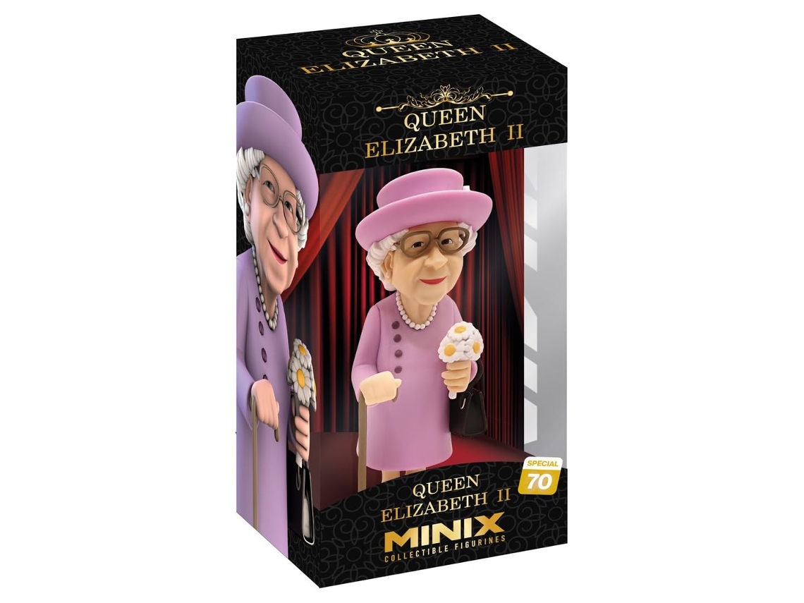 Estatueta Minix 12 Cm - Categoria Especial - Rainha Elizabeth Ii