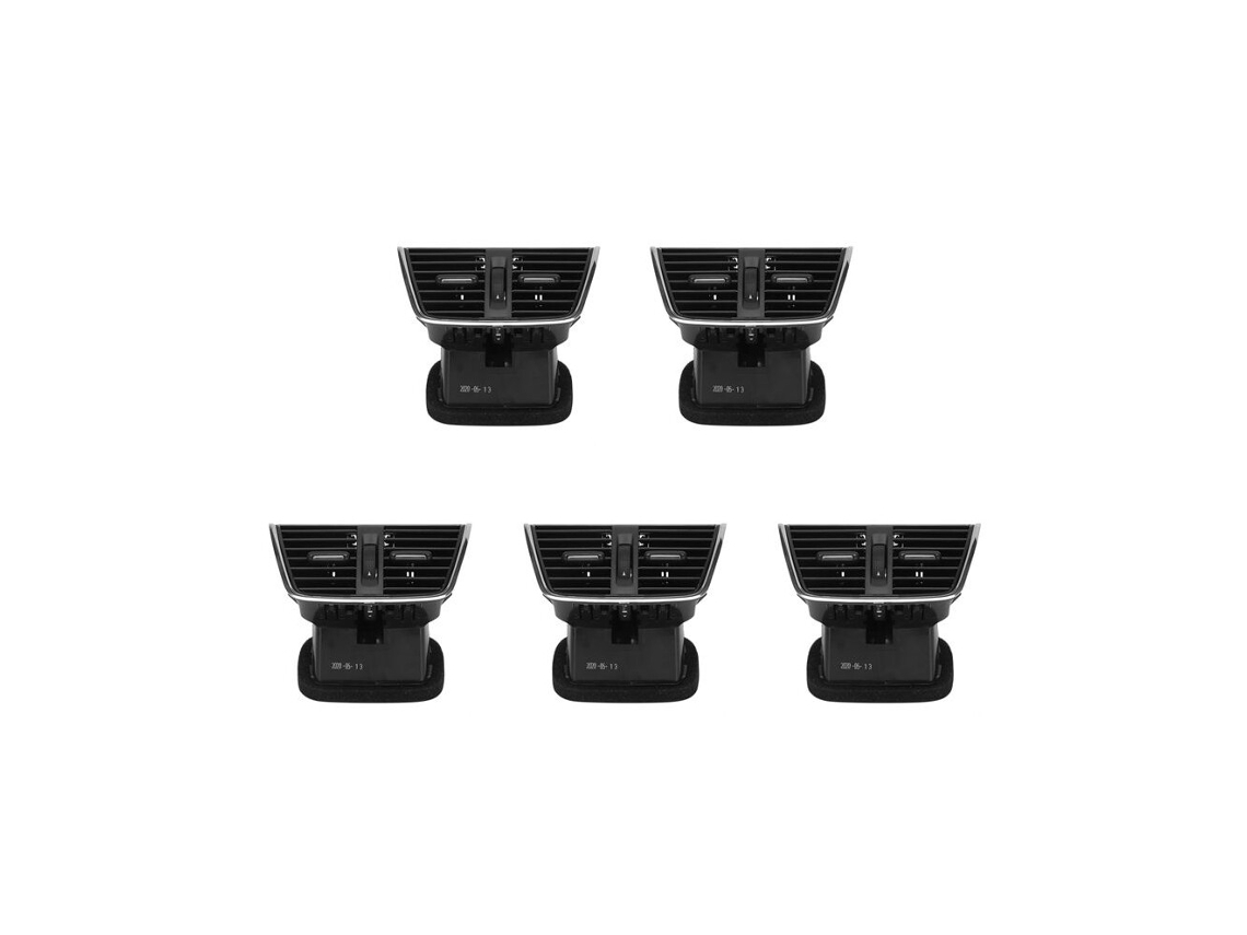 5 Peças de Acabamentos/grelhas para as Saídas de Ar do Painel Octavia 3 Mk3 A7 Código: 5e0819203 (2013 2020)