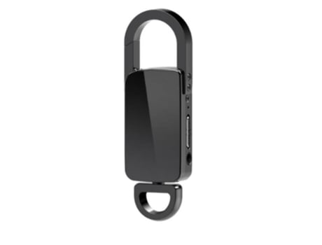 Gravador De Chaveiro Unidade Flash Usb De Gravação Ativa Mp3 Player 16gbpreto Lalamoli