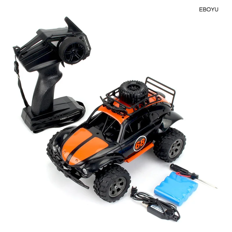 Carrinho de Escalada com Controle Remoto de 2,4 Ghz, Veículo Off road de Alta Velocidade, Presente para Crianças e Meninos MDUG (laranja)