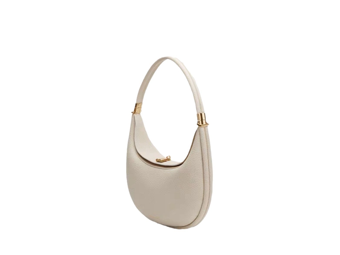 Bolsa de Ombro Crescent AQUAFORGE em couro PU, acessório de moda