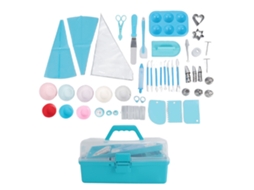 Kit De Ferramentas Para Decorar Bolo Com Caixa Azul