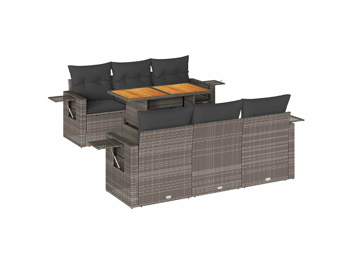 Garden Sofa Set, Garden Sofa Sets Vidaxl Cinzeto Rattan / Vime (n/a)