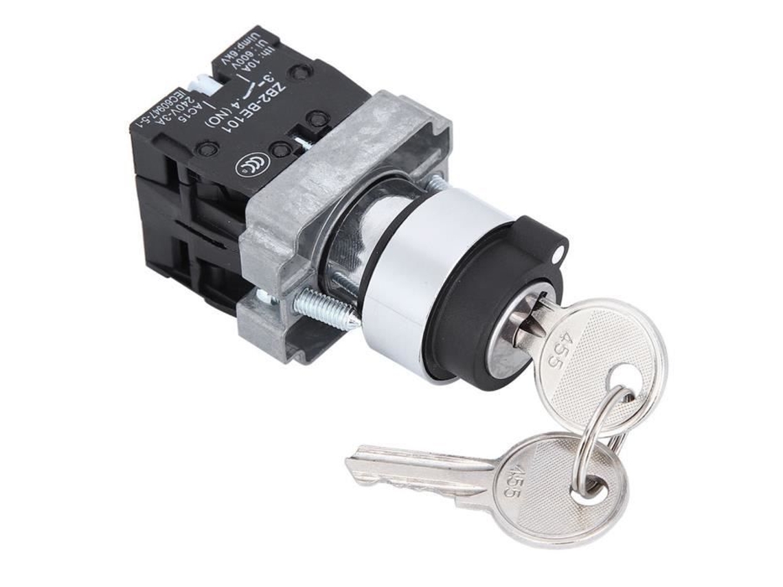 Interruptor de Chave de 2 Posições Trava de Energia Auto-Reinicializável Zb2-Be101 Trava de Conversão HURRISE