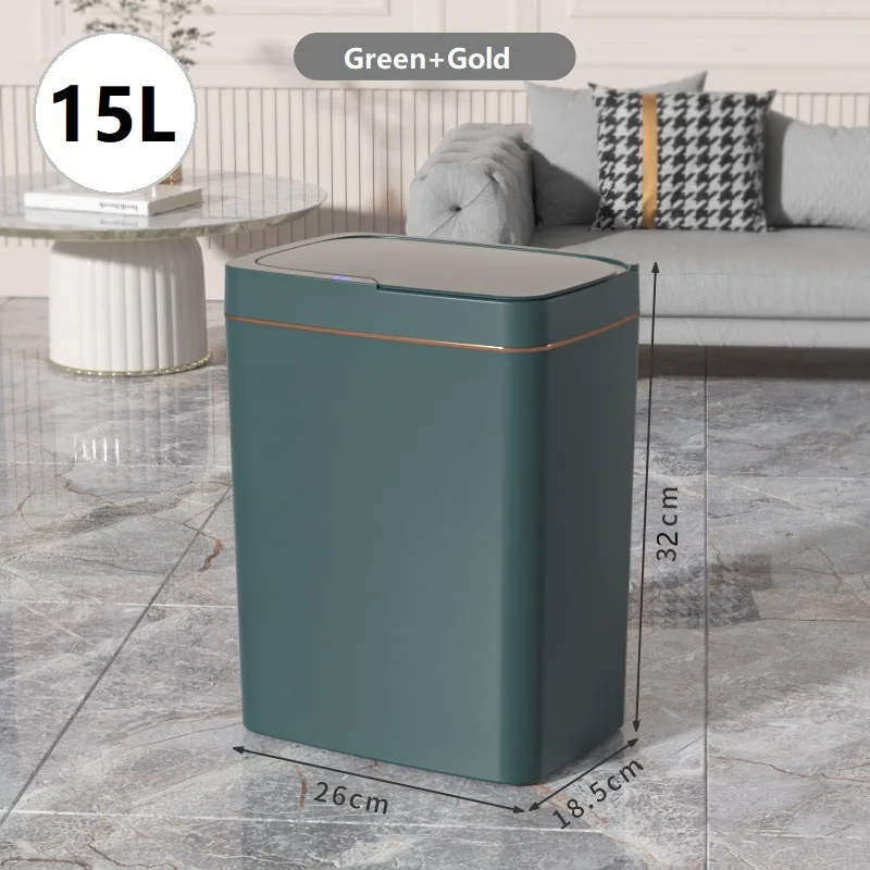 Lixeira MDUG, Impermeável, 15l, bateria Green Gold