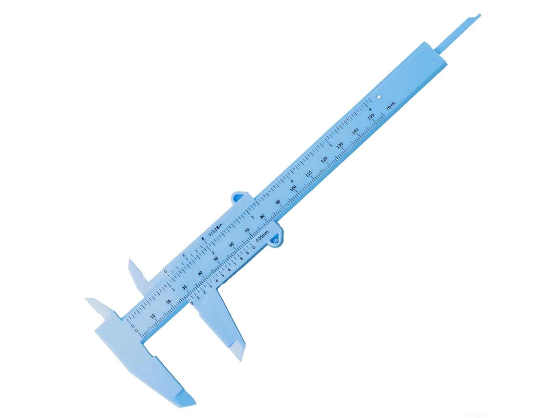 Paquímetro Vernier De Plástico 0-150mm Régua Precisão Para Projetos
