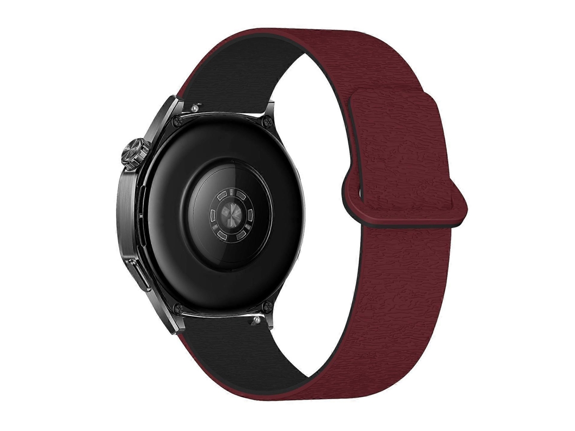 Pulseira De Relógio Em Silicone Magnético Macio Com Estampa De Madeira Cloud Wood E Fecho Reverso.