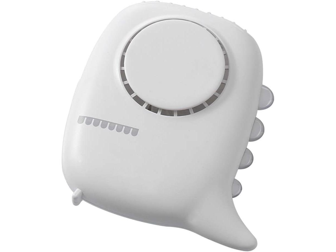 Ventilador portátil de pescoço, alimentado por USB, com luz noturna, três velocidades, portátil