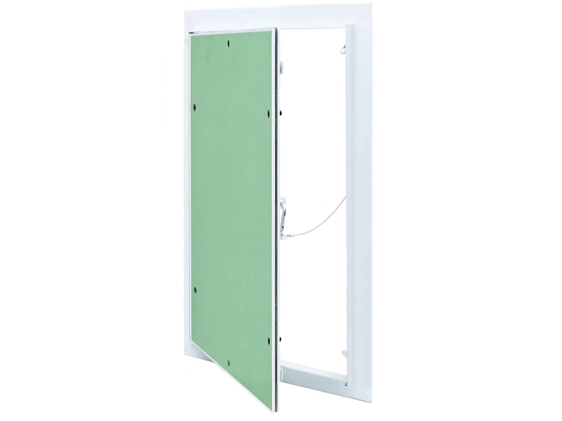 Vidaxl Painel De Acesso Verde E Prata 30 X 45 Cm Alumínio E Gesso