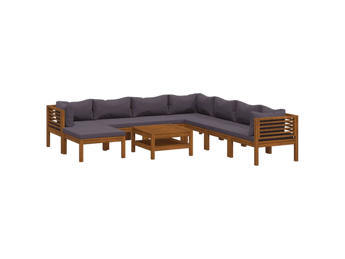 Garden Lounge Set, Garden Lounge Sets Vidaxl Cinzeto Madeira De Acácia (n/a)