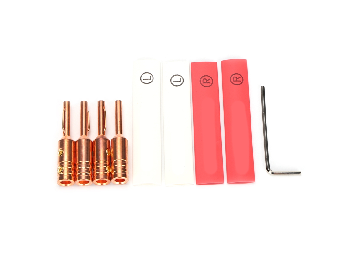 Conector banana Monosaudio B80 cobre puro para alto-falantes, home theater CHABERLU